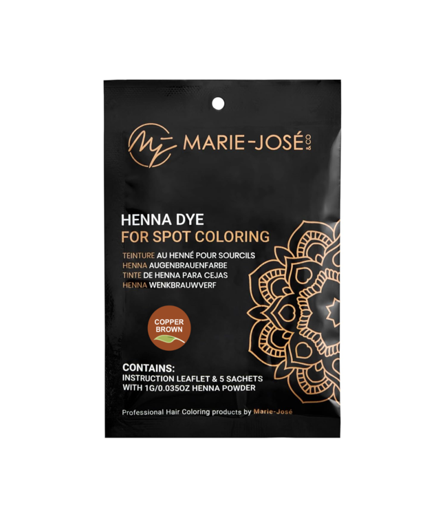 Marie-José Teinture au henné pour sourcils - 5 x 1g