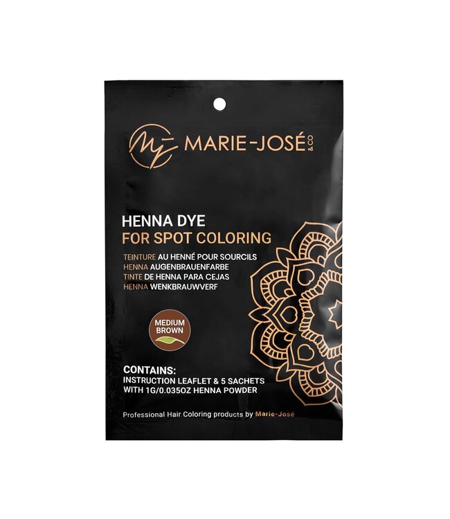 Marie-José Teinture au henné pour sourcils - 5 x 1g