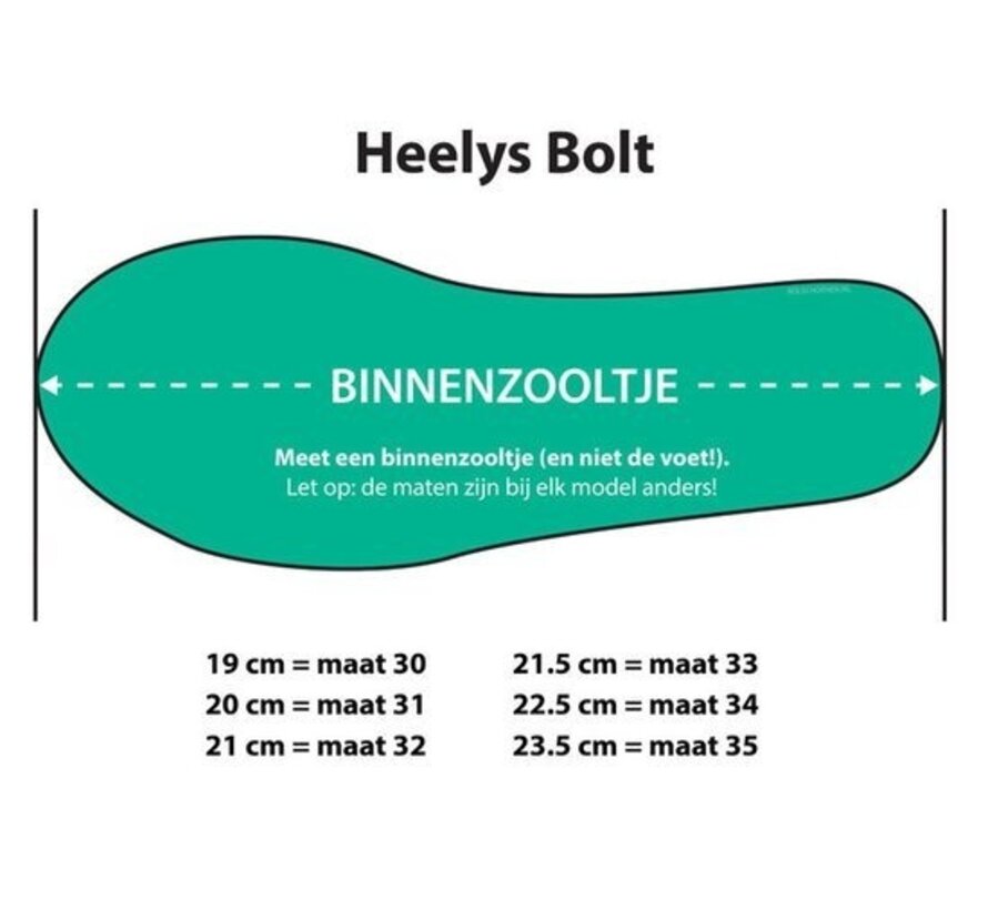 HEELYS BOLT PLUS MET LICHTJES