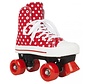 ROOKIE CANVAS HIGH ROOD/WITTE ROLSCHAATSEN