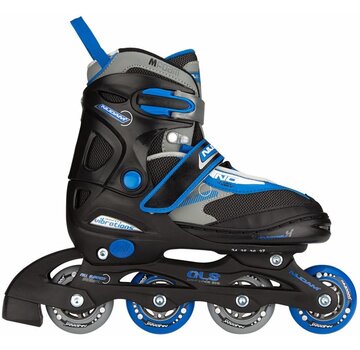 Nijdam NIJDAM VERSTELBARE INLINE SKATES,  ZWART/BLAUW