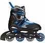 NIJDAM VERSTELBARE INLINE SKATES,  ZWART/BLAUW