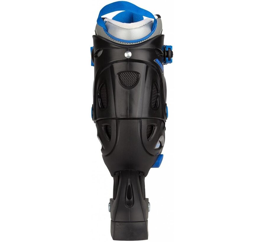 NIJDAM VERSTELBARE INLINE SKATES,  ZWART/BLAUW