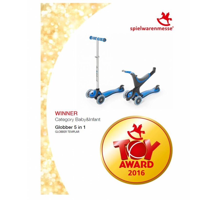 GLOBBER 5 IN 1 KINDERSTEP, 1+ ROZE