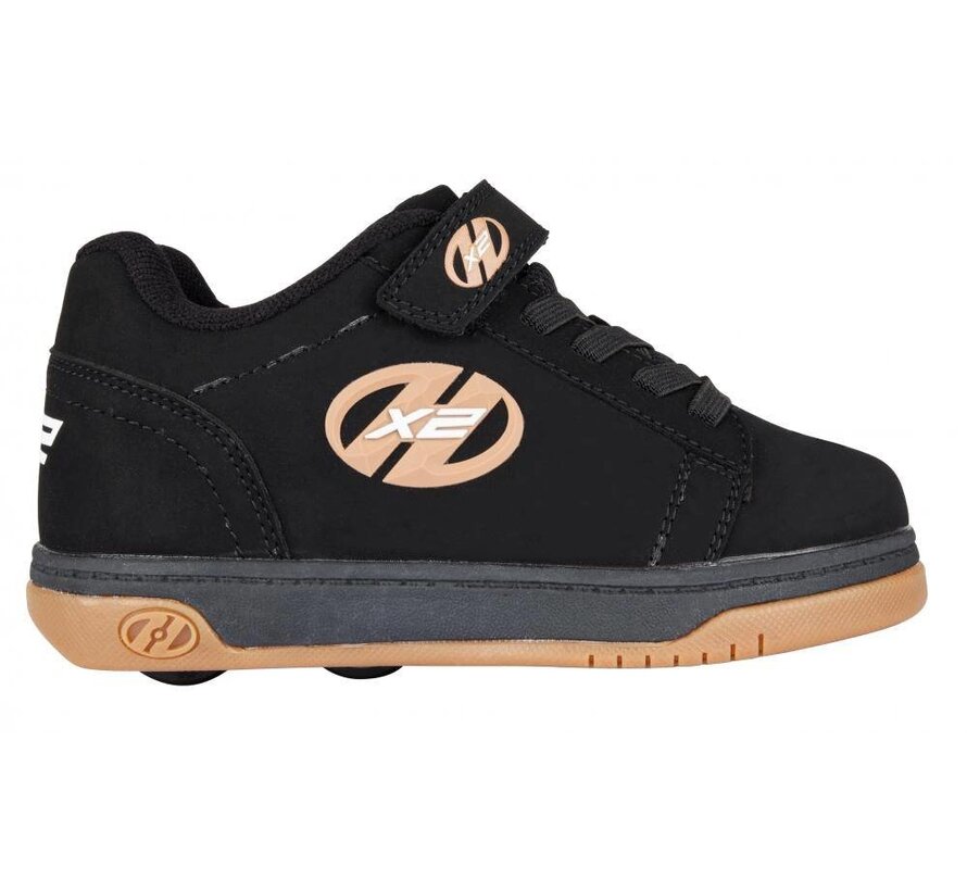 HEELYS X2 DUAL UP ZWART/GUM