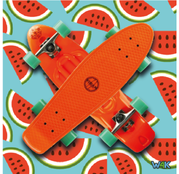 Nijdam NIJDAM FLIPGRIP-BOARD 28" ROOD/MINT/GROEN