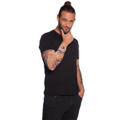 HALLOWEEN TATOEAGE MOUW DOODSHOOFD EN VUUR