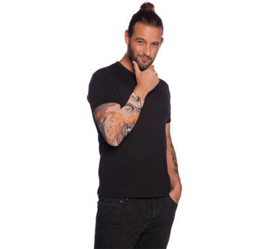 TATOEAGE MOUW DOODSHOOFD EN VUUR