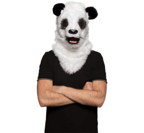 HALLOWEEN PANDA MASKER MET BEWEGENDE MOND