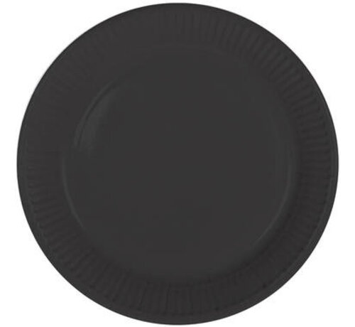 HALLOWEEN ZWARTE BORDEN 23CM - 8 STUKS