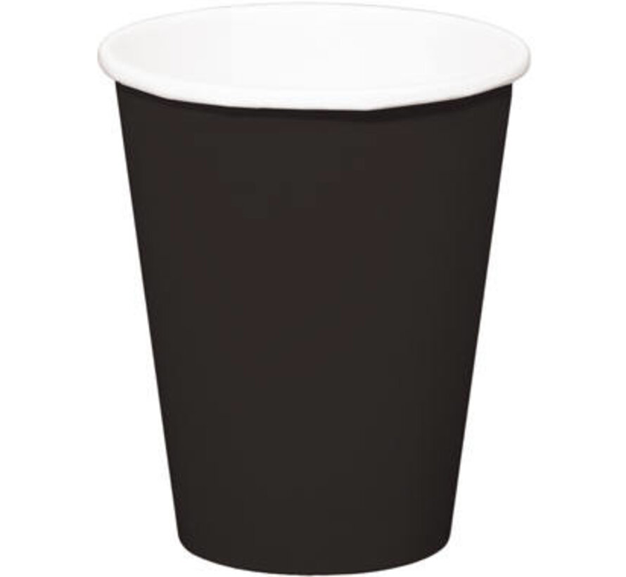 ZWARTE BEKERS 350 ML - 8 STUKS