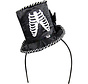 ZWARTE TIARA MET SKELET HOEDJE
