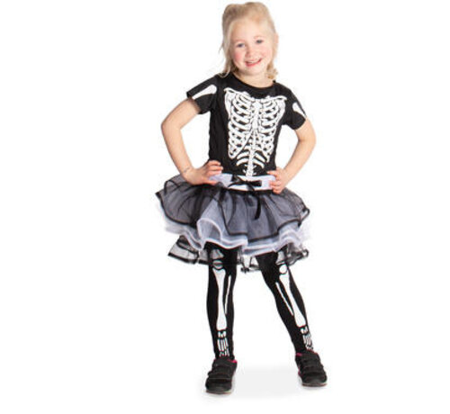 HALLOWEEN SKELET JURKJE KINDEREN - MAAT S