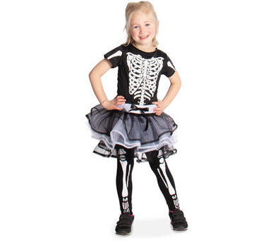 HALLOWEEN SKELET JURKJE KINDEREN - MAAT M