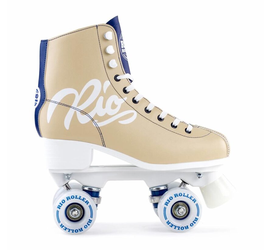 FIGURE SCRIPT TAN/BLEU ROLSCHAATSEN