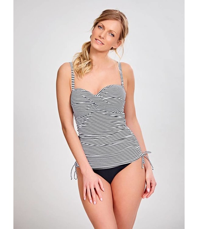 Panache Swim Tankini Anya Cruise &ndash; Bandeau Blu Navy, Spalline Rimovibili, SW1091