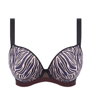 Freya Deco Wild Voorgevormde Plunge Bh Black Zebra AA5422BZA