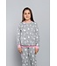 Italian Fashion Familie Pyjama voor kinderen Lama Melange/Roze 148