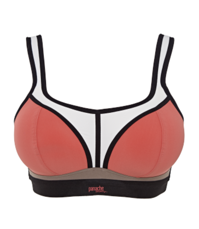 Panache Sport Voorgevormde Sport Bh zonder beugel Coral/Multi 7341B