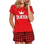 Pyjama Queen Rood Kort PM.9996