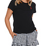 Pyjama Hartendame Zwart Kort PM.4239