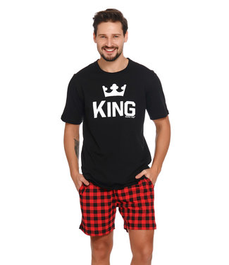 Doctor Nap Pyjama voor heren King Zwart Kort PMB.9952