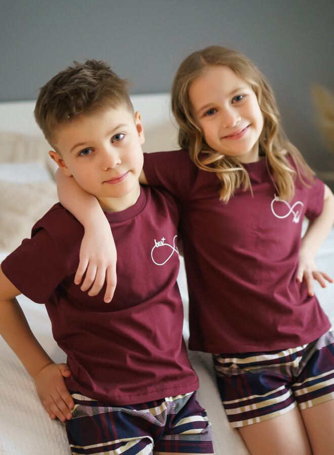 Pyjama voor kinderen Best Friends Sangria PDU.4269