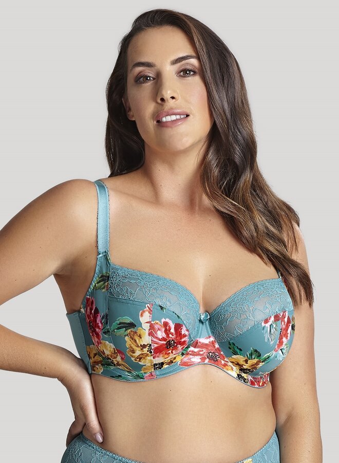 Chi Chi Balconette Bh Turq Floral 7695
