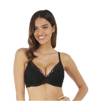 Wacoal Raffine Push-up Bh Zwart WE148003