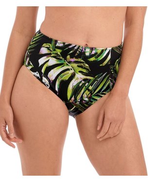 Fantasie Swim Hoge Bikini Slip Palm Valley Zwart FS6767