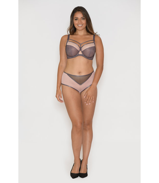 Curvy Kate Short Victory PinUp Pink Grey CK9003