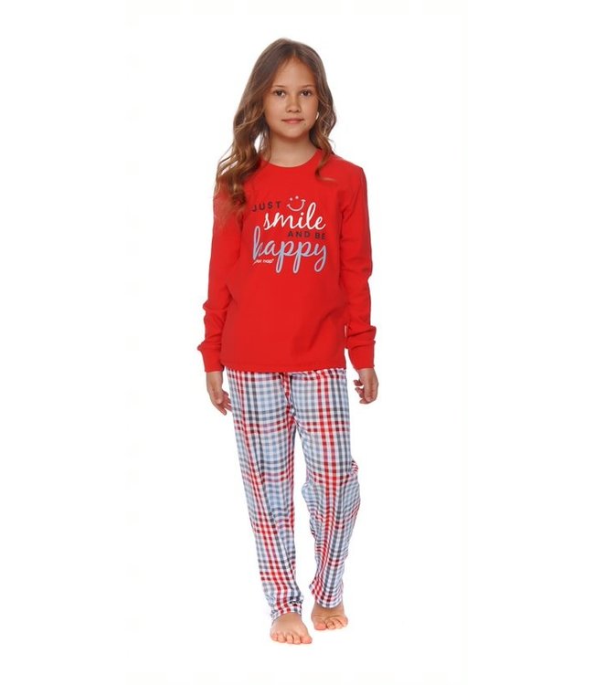 Doctor Nap Pyjama voor kinderen Happy Smile Red PDU.4568