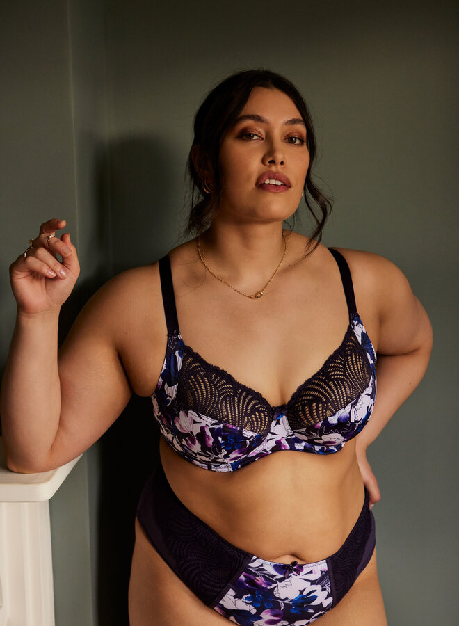 Arianna Full Cup Bh Damson Floral 10275