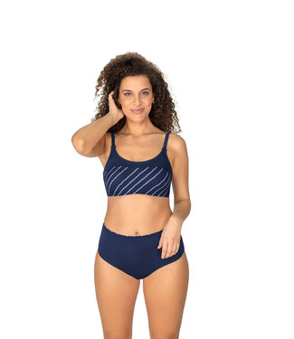 Amoena Bikini Top zonder Beugel Timeless Chic Navy 71539