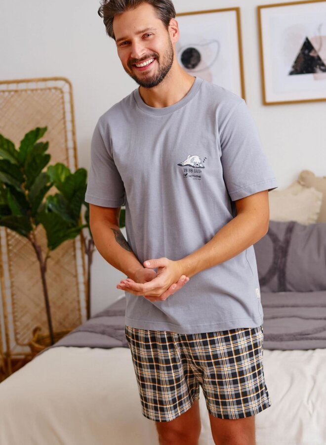 Pyjama voor heren To Do List Grijs PMB.5153