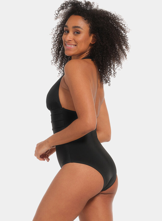 Shaping Halter Swimsuit Zwart 65HS/100