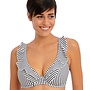 Bikini Top Jewel Cove High Apex Stripe Black AS7230