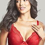 Ana Voorgevoormde Plunge Bh Salsa Red 9391