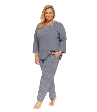 Doctor Nap Pyjama Plus Size Donker Grijs PB.9778