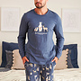 Pyjama voor heren Best Friends Deep Blue PMB.4329