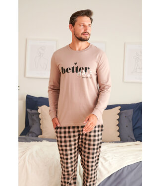 Doctor Nap Pyjama voor heren Better Beige PMB.5216