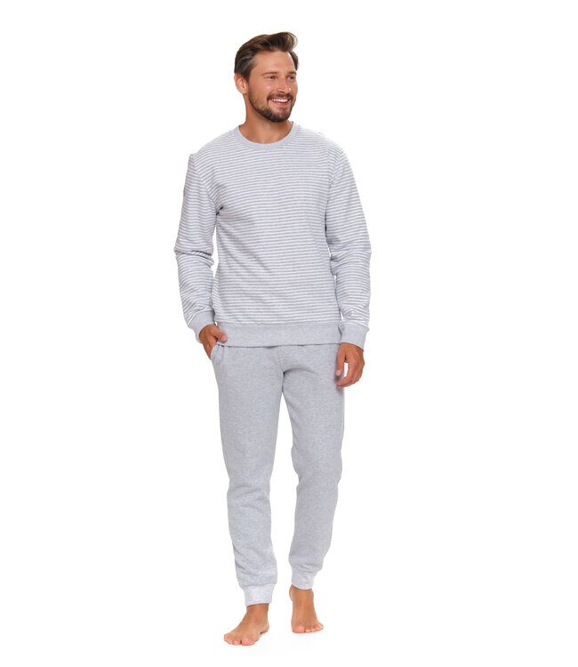 Doctor Nap Warme pyjama voor heren Grijs PMB.5248