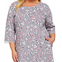 Nachthemdje Bloemen Grijs TB.5286