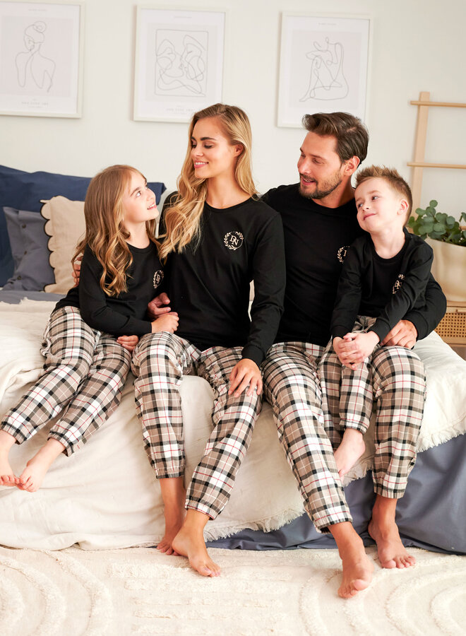 Familie Pyjama voor kinderen DN Zwart PDU.5214