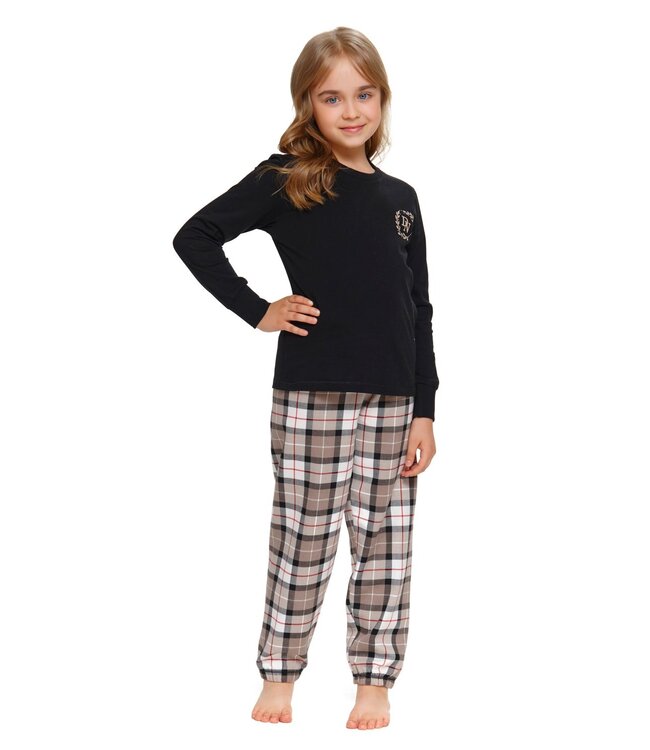 Doctor Nap Familie Pyjama voor kinderen DN Zwart PDU.5214