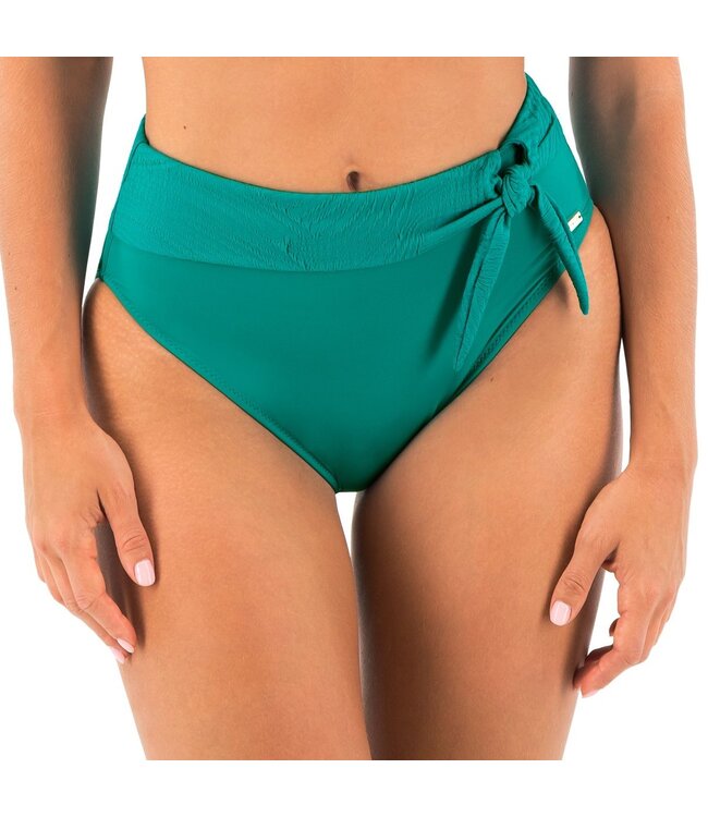 Fantasie Swim Hoge Bikini Slip met strikje Ottawa Bright Jade FS6497