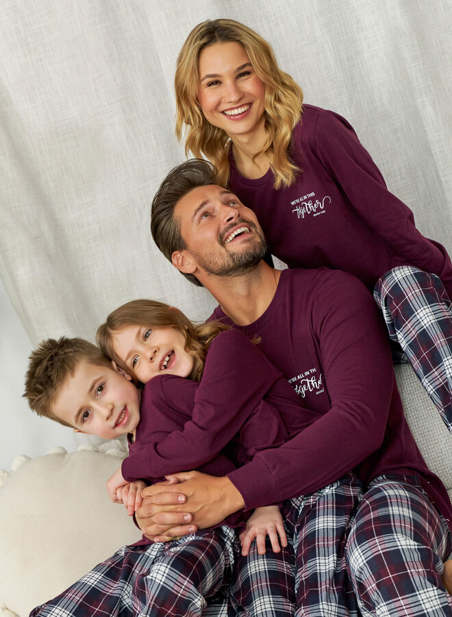 Familie Pyjama voor papa Together Burgundy PMB.7101
