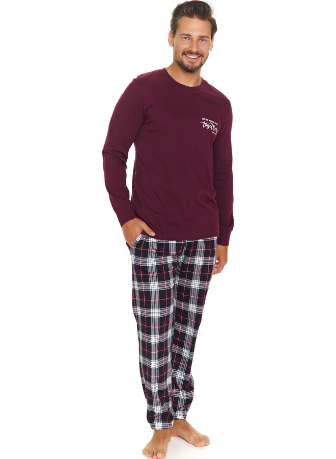 Familie Pyjama voor papa Together Burgundy PMB.7101