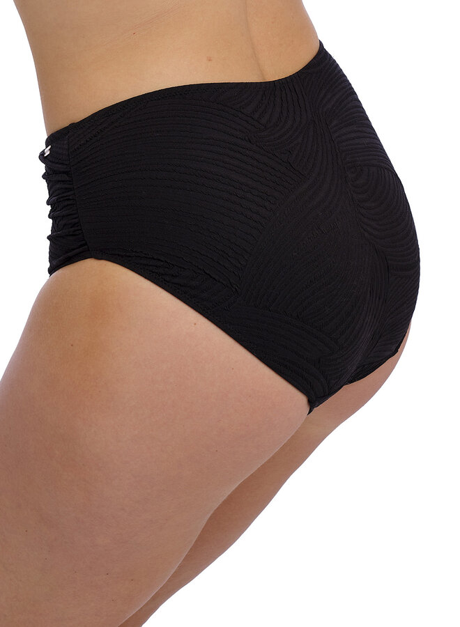 Hoge Bikini Slip Ottawa Gathered  Zwart FS6363