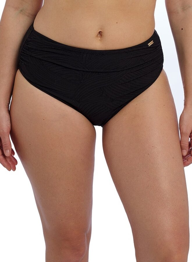 Hoge Bikini Slip Ottawa Gathered  Zwart FS6363